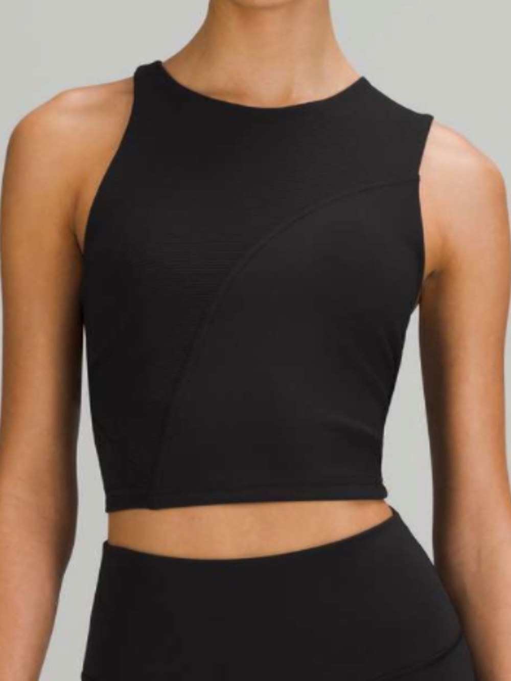 Lululemon Ribbed Asymmetrical Yoga Tank Top size 6